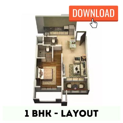 Bellevue Kharghar 1 BHK Layout Plan